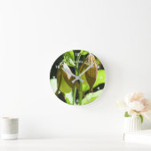 Orchid Lady Slipper Flower Pair, speciaal geperson Ronde Klok (Huis)