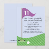 Orchid Let's Par-T-shirt Miniature Golf Birthday P Kaart (Voorkant / Achterkant)