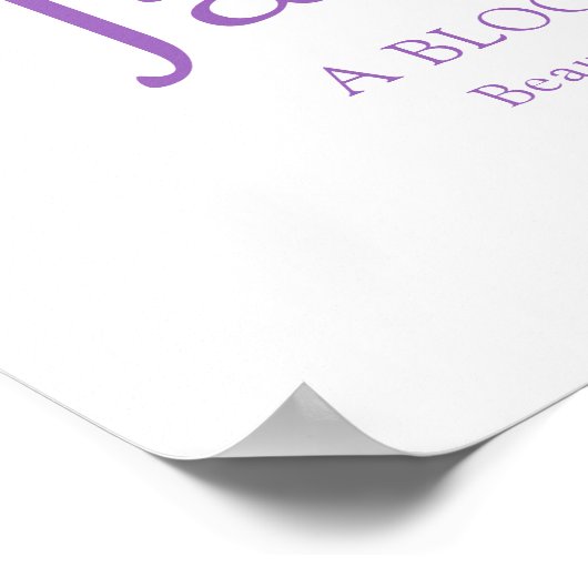 Orchid Letter J Jacintha douanenaam Poster (Hoek)