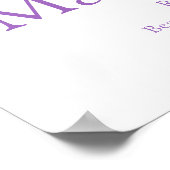 Orchid Letter M Mackenzie aangepaste naam Poster (Hoek)