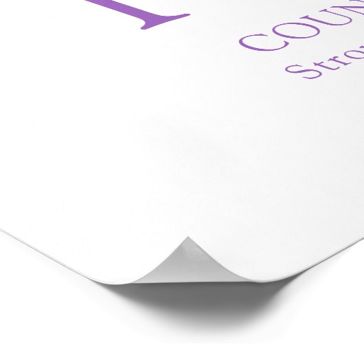 Orchid Letter P Paitlyn, aangepaste naam Poster (Hoek)