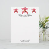 Orchid Letterhead Gepersonaliseerd Briefhoofd (Staand voorkant)
