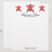 Orchid Letterhead Gepersonaliseerd Briefhoofd (Voorkant / Achterkant)