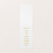 Orchid Lily Cross Spring Easter Order of Service Kaart (Binnenkant ongevouwen)