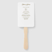 Orchid Lily Religious Handwaaier (Achterkant)