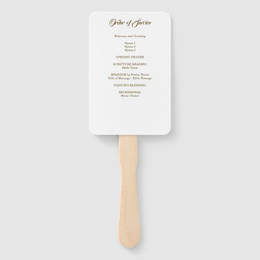 Orchid Lily Religious Handwaaier (Achterkant)