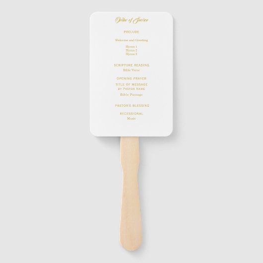 Orchid Lily Scripting Verse Hand Fan Handwaaier (Achterkant)