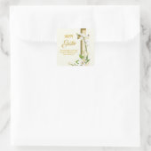 Orchid Lily Spring Pasen Vierkante Sticker (Tas)