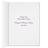 Orchid Love Letter SweeBaby Valentijn Card (Binnen (Rechts))