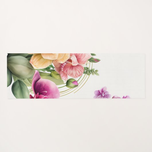 Orchid Love Towel Yogamat (Achterkant (horizontaal))