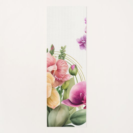 Orchid Love Towel Yogamat (Voorkant)