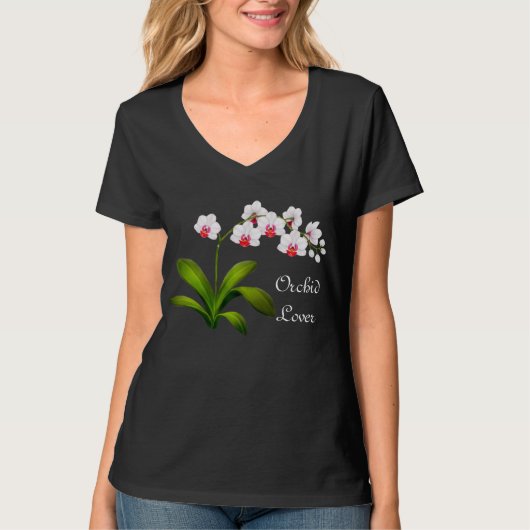 Orchid Lover Phalaenopsis Shirt (Voorkant)