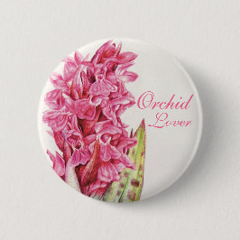 Orchid Lover schilderde Button