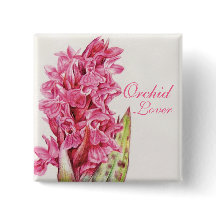 Orchid Lover schilderde Button