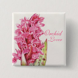 Orchid Lover schilderde Button