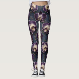 Orchid Luxury Pattern – Elegant Exotic Floral  Leggings