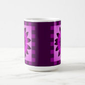 Orchid Magenta Daisy Flower, Pattern Stripes - Mok (Center)