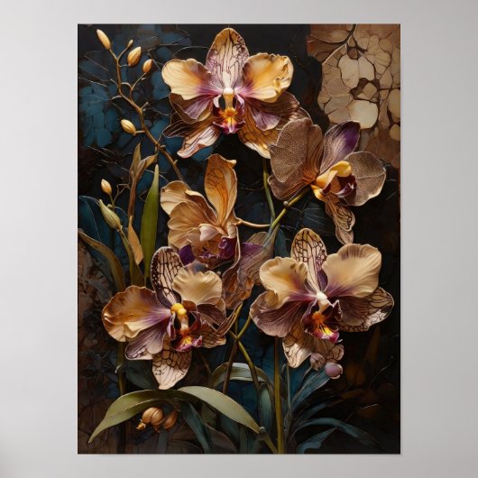 Orchid Majesty - poster voor digitale kunst (Voorkant)