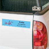 Orchid mantis cartoon illustratie bumpersticker (Op Truck)