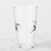 Orchid mantis cartoon illustratie glas (Links)