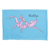 Orchid mantis cartoon illustratie kussensloop (Voorkant)