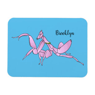 Orchid mantis cartoon illustratie magneet