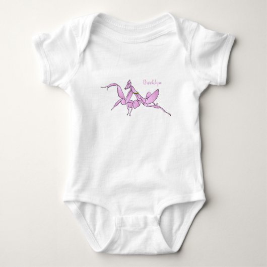 Orchid mantis cartoon illustratie romper (Voorkant)