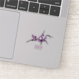 Orchid mantis cartoon illustratie sticker