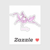 Orchid mantis cartoon illustratie sticker (Vel)
