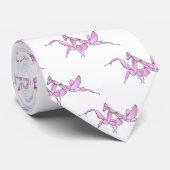 Orchid mantis cartoon illustratie stropdas (Opgerold)