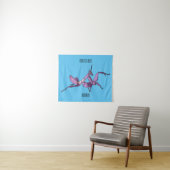 Orchid mantis cartoon illustratie wandkleed (In Situ (horizontaal))