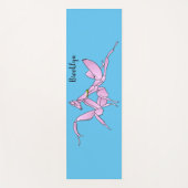 Orchid mantis cartoon illustratie yogamat (Voorkant)