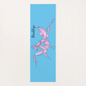 Orchid mantis cartoon illustratie yogamat (Achterkant)