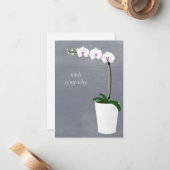 Orchid | Met sympathie Notitiekaartje (Voorkant / Achterkant in situ)