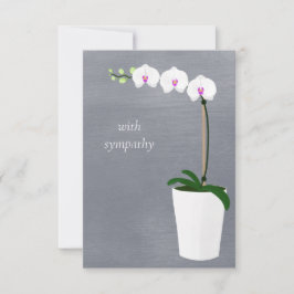 Orchid | Met sympathie Notitiekaartje
