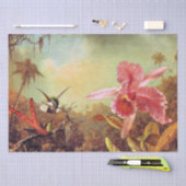 Orchid met twee Hummingvogels, mooi kunstschilderi Tissuepapier (Craft)