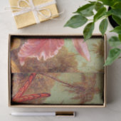 Orchid met twee Hummingvogels, mooi kunstschilderi Tissuepapier (Geschenk)