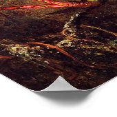 Orchid met twee Posters van Hummingvogels (Hoek)