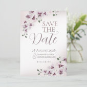 Orchid Minimalist Wedding Save the Date (Staand voorkant)