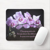 Orchid mousepad - Veranderende houding Muismat (Met muis)