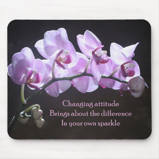 Orchid mousepad - Veranderende houding Muismat (Voorkant)