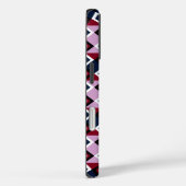 Orchid Navy Pset Kilt Square Diamonds Case-Mate iPhone Case (Achterkant / Rechts)