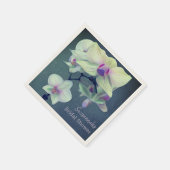 Orchid on Blue Custom Vrijgezellenfeest Servet (Hoek)