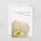 Orchid on White Hartelijk dank voor uw sympathieke Bedankkaart (Voorkant)