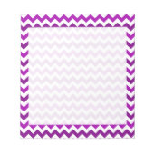 Orchid Paars Chevron White Notitieblok (Voorkant)