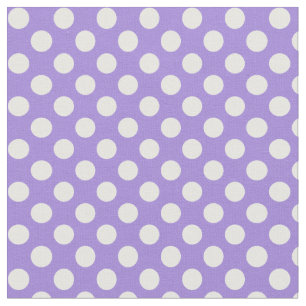 Orchid Paars met White Polka Dot Fabric Stof