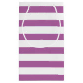 Orchid Paars Stripes Patroon Klein Cadeauzakje (Achterkant)