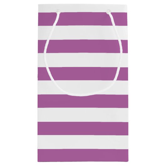 Orchid Paars Stripes Patroon Klein Cadeauzakje (Achterkant)