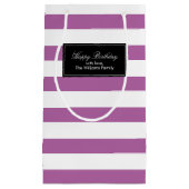 Orchid Paars Stripes Patroon Klein Cadeauzakje (Voorkant)