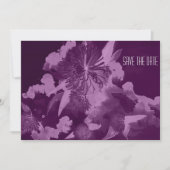 Orchid Paars Wedding Save the Date Invitations (Voorkant)